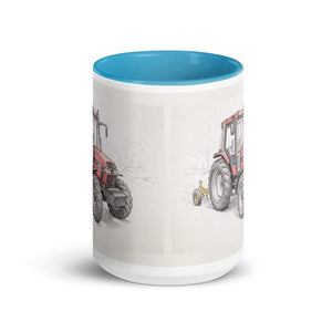 Furrow & Fields Case IH 4240 XL Pro Pencil Sketch | 15 oz Mug with Color Inside Quality Farmers Merch