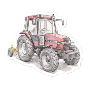 Furrow & Fields Case IH 4240 XL Pro Pencil Sketch | Bubble-free stickers Quality Farmers Merch
