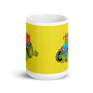 Furrow & Fields Case IH 4240 XL Pro Pop Art | White Glossy Mug Quality Farmers Merch