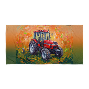 Furrow & Fields Case IH 4240 XL Pro Splash Art | Beach Towel Quality Farmers Merch