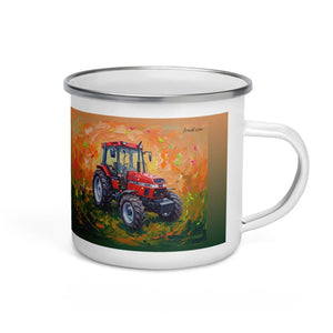Furrow & Fields Case IH 4240 XL Pro Splash Art | Enamel Mug Quality Farmers Merch
