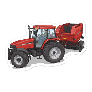 Furrow & Fields Case IH Maxxum MXM130 | Bubble-free stickers Quality Farmers Merch