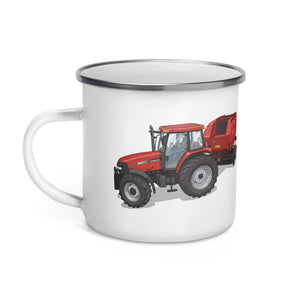Furrow & Fields Case IH Maxxum MXM130 Illustration | Enamel Mug Quality Farmers Merch