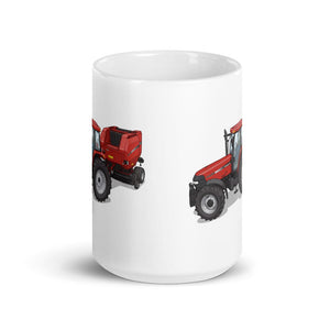 Furrow & Fields Case IH Maxxum MXM130 Illustration | White Glossy Mug Quality Farmers Merch