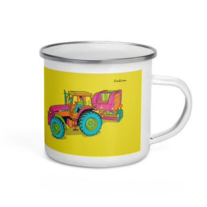 Furrow & Fields Case IH Maxxum MXM130 Pop Art | Enamel Mug Quality Farmers Merch