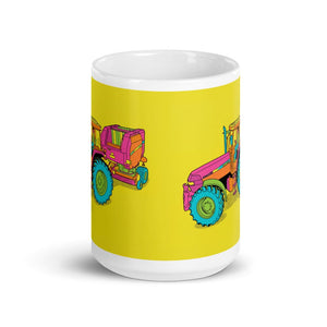 Furrow & Fields Case IH Maxxum MXM130 Pop Art | White Glossy Mug Quality Farmers Merch