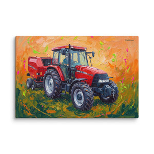Furrow & Fields Case IH Maxxum MXM130 Splash Art | Canvas Quality Farmers Merch