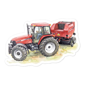 Furrow & Fields Case IH Maxxum MXM130 Watercolor | Bubble-free stickers Quality Farmers Merch