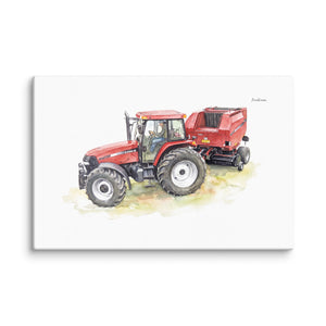 Furrow & Fields Case IH Maxxum MXM130 Watercolor | Canvas Quality Farmers Merch