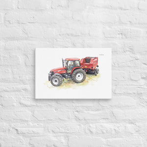 Furrow & Fields Case IH Maxxum MXM130 Watercolor | Canvas Quality Farmers Merch