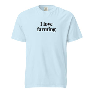 Furrow & Fields Chambray / S I Love Farming | Unisex Premium T-shirt Quality Farmers Merch