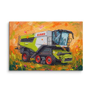 Furrow & Fields CLAAS Lexion 8600 TerraTrac Splash Art | Canvas Quality Farmers Merch
