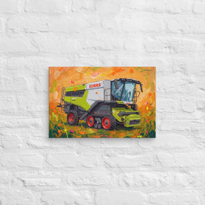 Furrow & Fields CLAAS Lexion 8600 TerraTrac Splash Art | Canvas Quality Farmers Merch