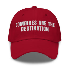 Furrow & Fields Cranberry Combines Are the Destination | Classic Dad Hat Quality Farmers Merch