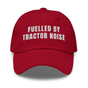 Furrow & Fields Cranberry Fuelled by Tractor Noise | Classic Dad Hat Quality Farmers Merch