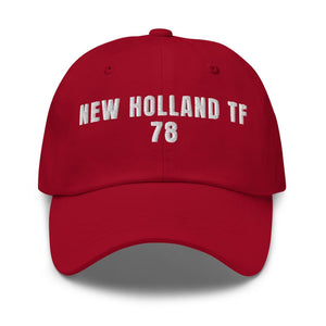 Furrow & Fields Cranberry New Holland TF 78 | Classic Dad Hat Quality Farmers Merch