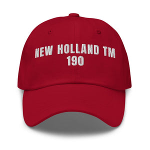 Furrow & Fields Cranberry New Holland TM 190 | Classic Dad Hat Quality Farmers Merch