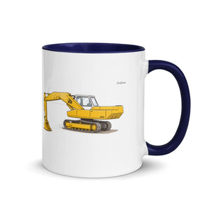 Furrow & Fields Dark Blue / 11 oz JCB 806 | Mug with Color Inside Quality Farmers Merch