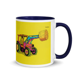 Furrow & Fields Dark Blue / 11 oz Massey Ferguson 3070 Autotronic Pop Art | Mug with Color Inside Quality Farmers Merch
