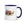 Furrow & Fields Dark Blue / 11 oz Massey Ferguson 3070 Autotronic Watercolor | Mug with Color Inside Quality Farmers Merch