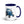 Furrow & Fields Dark Blue Ford 4600 Illustration (Front) | 15 oz Mug with Color Inside Quality Farmers Merch