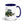 Furrow & Fields Dark Blue John Deere 4350 Illustration | 15 oz Mug with Color Inside Quality Farmers Merch