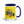 Furrow & Fields Dark Blue John Deere 4350 Pop Art | 15 oz Mug with Color Inside Quality Farmers Merch
