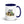 Furrow & Fields Dark Blue John Deere 4350 Watercolor | 15 oz Mug with Color Inside Quality Farmers Merch