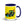 Furrow & Fields Dark Blue Terex 860 Elite Pop Art | 15 oz Mug with Color Inside Quality Farmers Merch