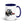 Furrow & Fields Dark Blue Valtra 6750 Illustration | 15 oz Mug with Color Inside Quality Farmers Merch