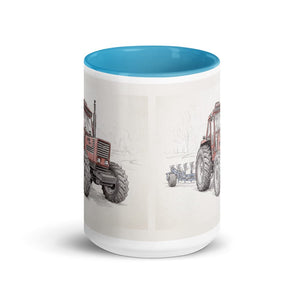 Furrow & Fields Fiat 1880 Pencil Sketch | 15 oz Mug with Color Inside Quality Farmers Merch