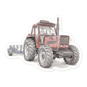 Furrow & Fields Fiat 1880 Pencil Sketch | Bubble-free stickers Quality Farmers Merch