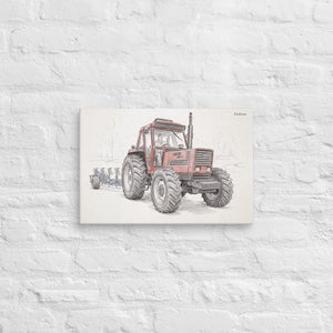 Furrow & Fields Fiat 1880 Pencil Sketch | Canvas Quality Farmers Merch