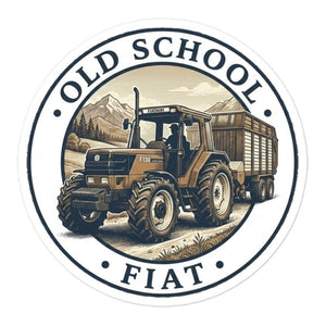 Furrow & Fields FIATAGRI F130 OLD SCHOOL FIAT Engraving | Bubble-free stickers Quality Farmers Merch