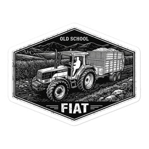 Furrow & Fields FIATAGRI F140 OLD SCHOOL FIAT Moose | Bubble-free stickers Quality Farmers Merch