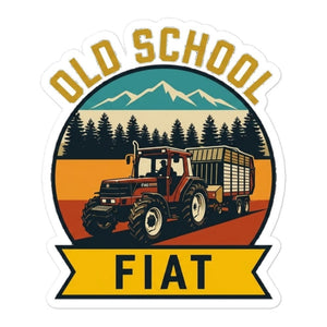 Furrow & Fields FIATAGRI F140 OLD SCHOOL FIAT Outdoor | Bubble-free stickers Quality Farmers Merch