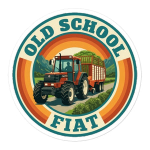 Furrow & Fields FIATAGRI F140 OLD SCHOOL FIAT Retro | Bubble-free stickers Quality Farmers Merch