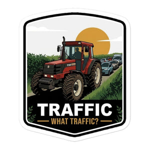 Furrow & Fields FIATAGRI F140 TRAFFIC WHAT TRAFFIC? Bright | Bubble-free stickers Quality Farmers Merch