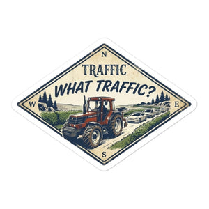 Furrow & Fields FIATAGRI F140 TRAFFIC WHAT TRAFFIC? Heritage | Bubble-free stickers Quality Farmers Merch