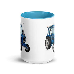 Furrow & Fields Ford 4600 Illustration (Front) | 15 oz Mug with Color Inside Quality Farmers Merch