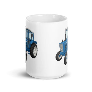 Furrow & Fields Ford 4600 Illustration (Side) | White Glossy Mug Quality Farmers Merch