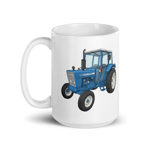 Furrow & Fields Ford 4600 Illustration (Side) | White Glossy Mug Quality Farmers Merch