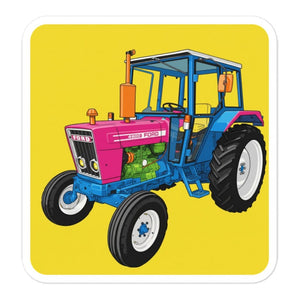 Furrow & Fields Ford 4600 Pop Art (Pink) | Bubble-free stickers Quality Farmers Merch