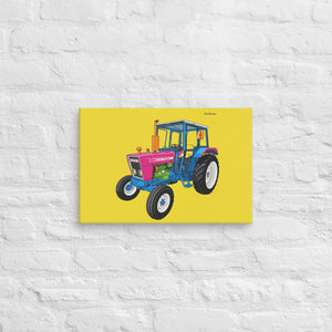 Furrow & Fields Ford 4600 Pop Art (Pink) | Canvas Quality Farmers Merch