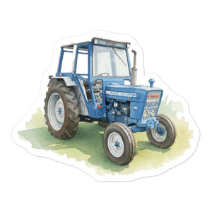 Furrow & Fields Ford 4600 Watercolor | Bubble-free stickers Quality Farmers Merch