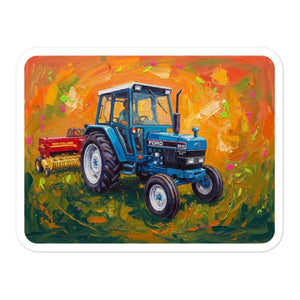 Furrow & Fields Ford 6640 SLE Splash Art | Bubble-free stickers Quality Farmers Merch