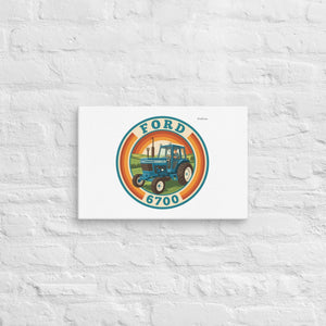 Furrow & Fields Ford 6700 Retro Badge | Canvas Quality Farmers Merch
