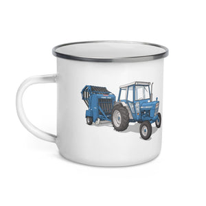 Furrow & Fields Ford 7600 Illustration | Enamel Mug Quality Farmers Merch