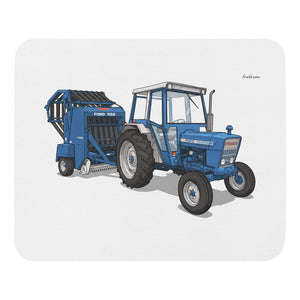Furrow & Fields Ford 7600 Illustration | Mouse Mat Quality Farmers Merch