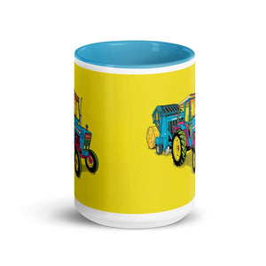 Furrow & Fields Ford 7600 Pop Art | 15 oz Mug with Color Inside Quality Farmers Merch